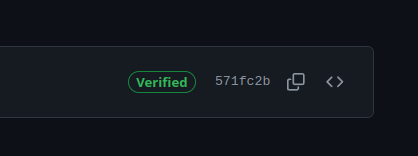 github verified tag