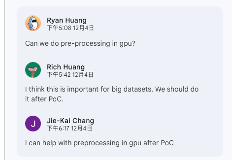 some discussion for QDP proposal